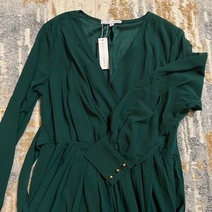 Baltic Born Hunter Green Lydia Maxi Dress Size Large